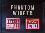 The pub sign. Phantom Winger, Broughton, Lancashire