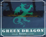 The pub sign. Green Dragon, Wymondham, Norfolk