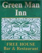 The pub sign. The Olive Tree (formerly The Green Man), Little Snoring, Norfolk
