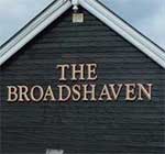 The pub sign. Norada Tavern (formerly Broadshaven(., Potter Heigham, Norfolk