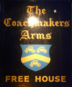 The pub sign. Coachmakers Arms, Norwich, Norfolk