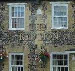 The pub sign. The Red Lion, Hockwold, Norfolk
