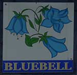 The pub sign. Bluebell, North Walsham, Norfolk