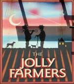 The pub sign. Jolly Farmers, Ormesby St Margaret, Norfolk