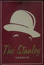 The pub sign. The Stanley, Norwich, Norfolk
