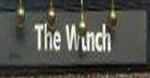 The pub sign. The Winch, West Winch, Norfolk