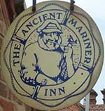 The pub sign. Mariner Inn (formerly Ancient Mariner Inn), Old Hunstanton, Norfolk