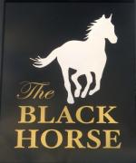 The pub sign. The Black Horse, High Barnet, Greater London