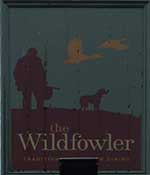 The pub sign. The Wildfowler, Gaywood, Norfolk
