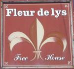 The pub sign. Fleur de Lys, Widdington, Essex
