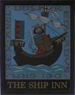 The pub sign. The Ship Inn, Rye, East Sussex