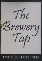 The pub sign. The Brewery Tap, Sudbury, Suffolk