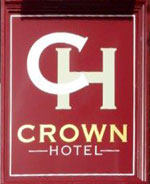 The pub sign. Crown Hotel, Watton, Norfolk