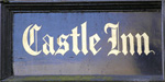 The pub sign. Castle Inn, Chiddingstone, Kent