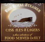 The pub sign. The Royal Steamer, Chelmsford, Essex