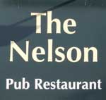 The pub sign. Nelson Pub Restaurant, Norwich, Norfolk