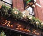 The pub sign. The Lemon Tree, Charing Cross, Central London