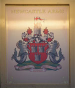 The pub sign. The Newcastle Arms, Newcastle-upon-Tyne, Tyne and Wear