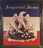 The pub sign. Imperial Arms, Chislehurst, Greater London