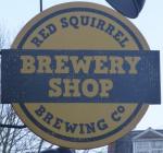 The pub sign. Mad Squirrel Brewery Shop, Chesham, Buckinghamshire