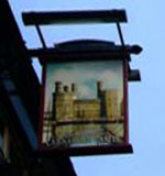 The pub sign. Carnarvon Castle, Liverpool, Merseyside