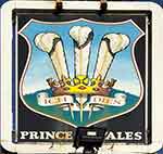 The pub sign. Prince of Wales, Twickenham, Greater London