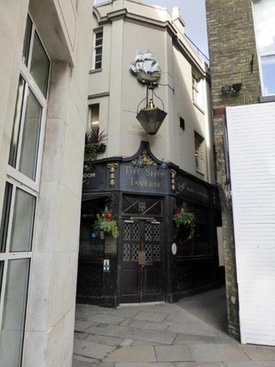 Picture 1. The Ship Tavern, Holborn, Central London