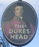 The pub sign. Dukes Head, Walthamstow, Greater London