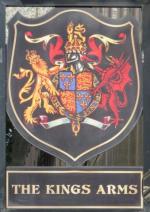 The pub sign. The Kings Arms, City, Central London