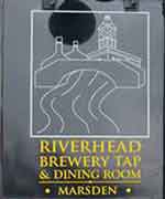 The pub sign. Riverhead Brewery Tap, Marsden, West Yorkshire