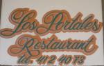 The pub sign. Los Portales Restaurant, Ciudad Guzman, Mexico