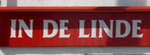 The pub sign. In De Linde, Dilbeek, Belgium