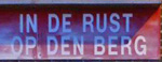 The pub sign. Rust op Den Berg, Essenbeek, Belgium