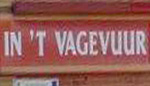 The pub sign. In 't Vagevuur, Sint-Pieters-Leeuw, Belgium