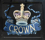 The pub sign. Crown, St Ewe, Cornwall