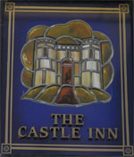 The pub sign. The Castle Inn, St Ives, Cornwall