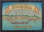 The pub sign. Sloop Inn, St Ives, Cornwall