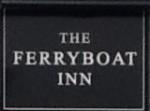 The pub sign. The Ferryboat Inn, Hayling Island, Hampshire