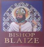 The pub sign. Bishop Blaize Hotel, Richmond, North Yorkshire