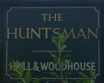 The pub sign. The Huntsman, Eridge, East Sussex