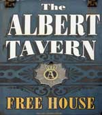 The pub sign. Albert Tavern, Great Yarmouth, Norfolk