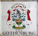 The pub sign. Prestoungrange Gothenburg, Prestonpans, East Lothian