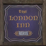 The pub sign. London Inn, Plympton, Devon