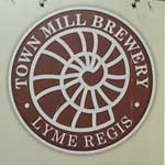 The pub sign. Lyme Regis Brewery Tap, Lyme Regis, Dorset