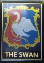 The pub sign. The Swan Tavern, City, Central London