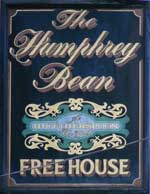 The pub sign. The Humphrey Bean, Tonbridge, Kent