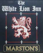 The pub sign. White Lion Inn, Llanelian, Conwy