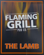The pub sign. Lamb, Rustington, West Sussex