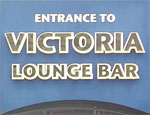 The pub sign. Victoria Lounge Bar, Hanley, Staffordshire