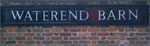 The pub sign. Waterend Barn, St Albans, Hertfordshire